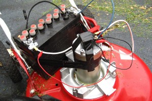 Battery and motor hooked up!