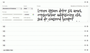 Fontific font pane Fontific font pane